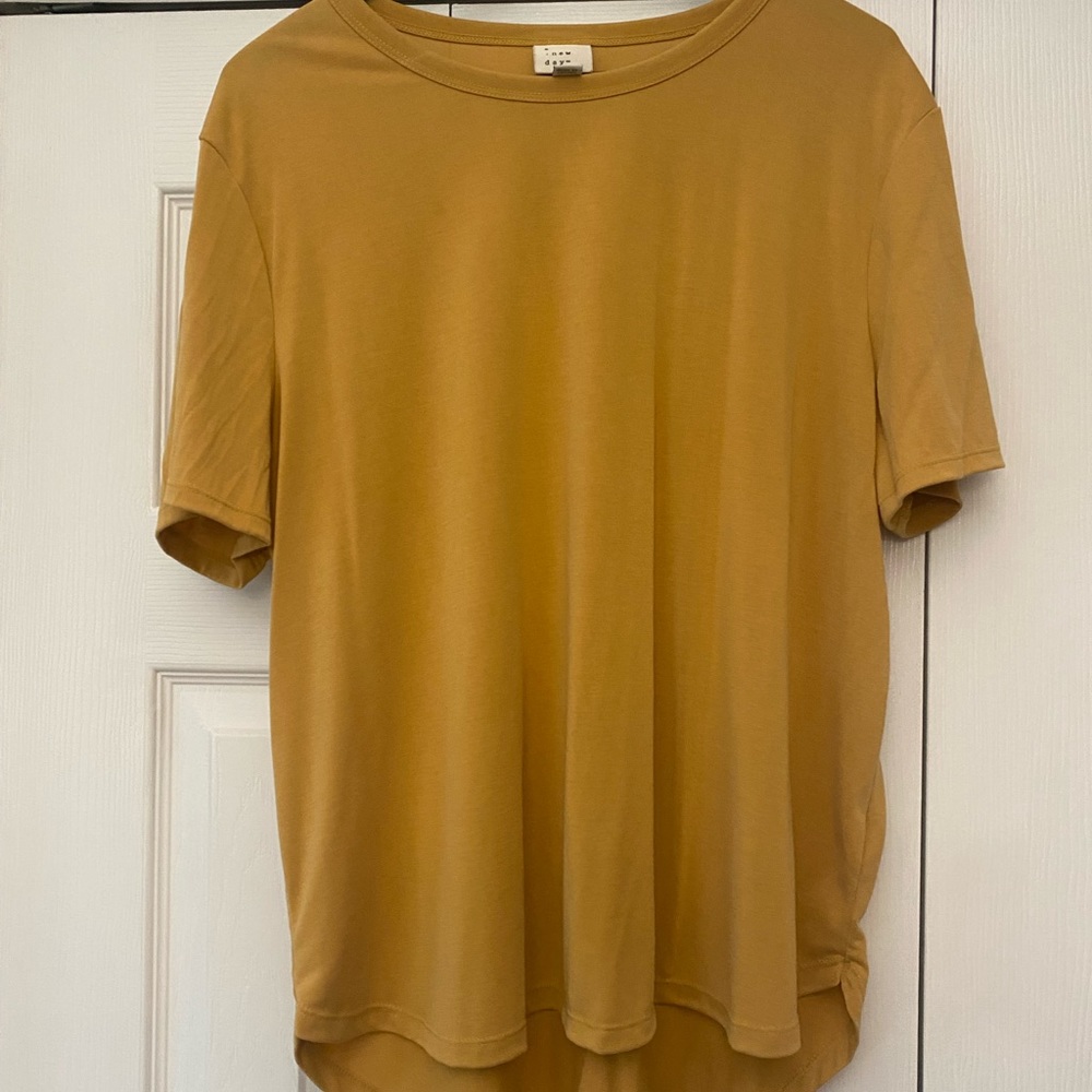 A New Day yellow t-shirt
